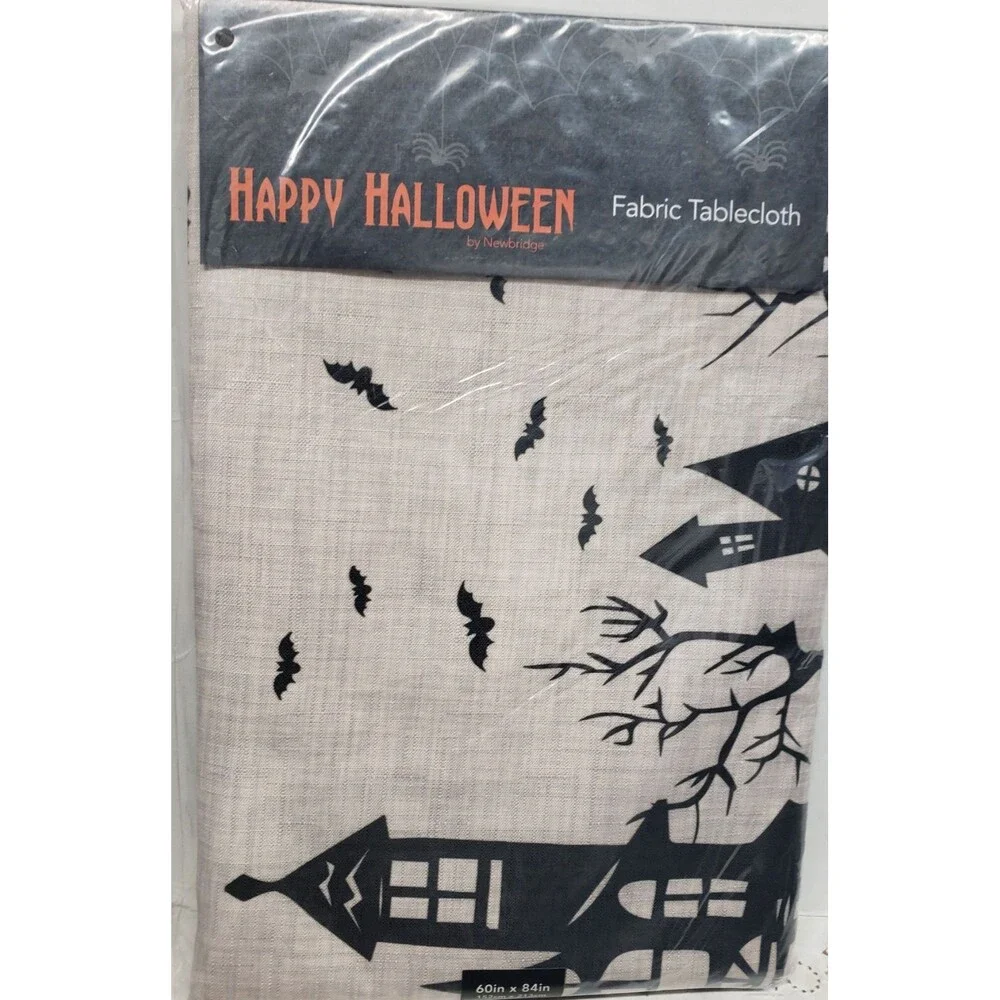 Printed Fabric Tablecloth, 60